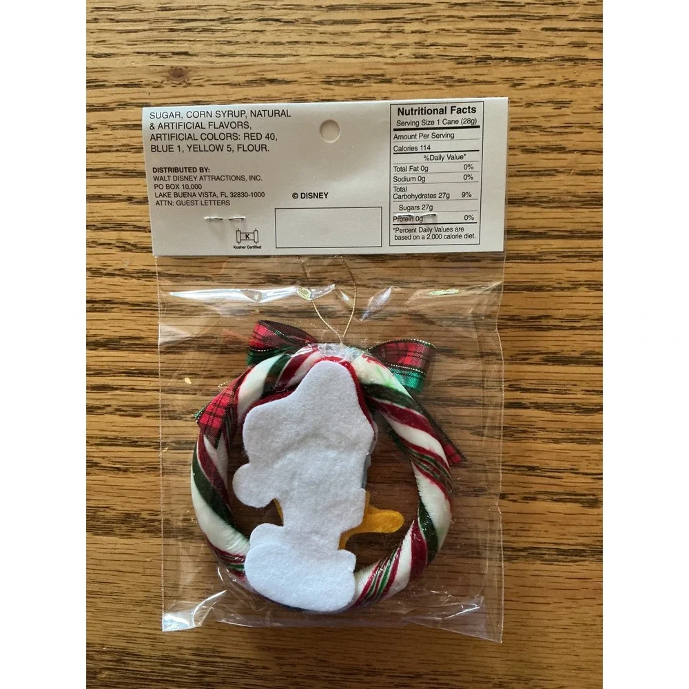 Disney Holiday Candy Wreath Ornament Set 5 Mickey Minnie Pluto Goofy Donald16226